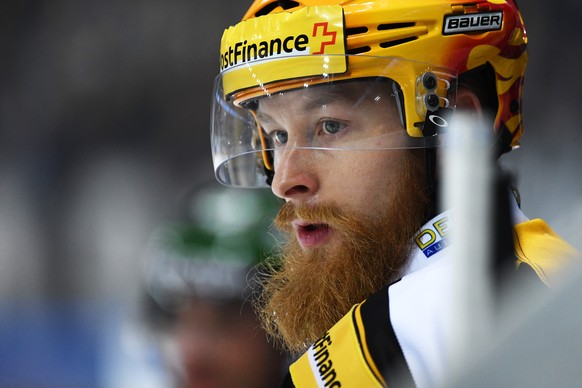 Luganoâs Topscorer Linus Klasen during the preliminary round game of the National League A (NLA) Swiss Championship 2016/17 between HC Lugano and EHC Biel, at the ice stadium Resega in Lugano, Switz ...