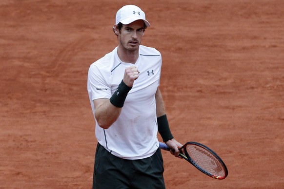 Andy Murray ist im Viertelfinal der French Open.