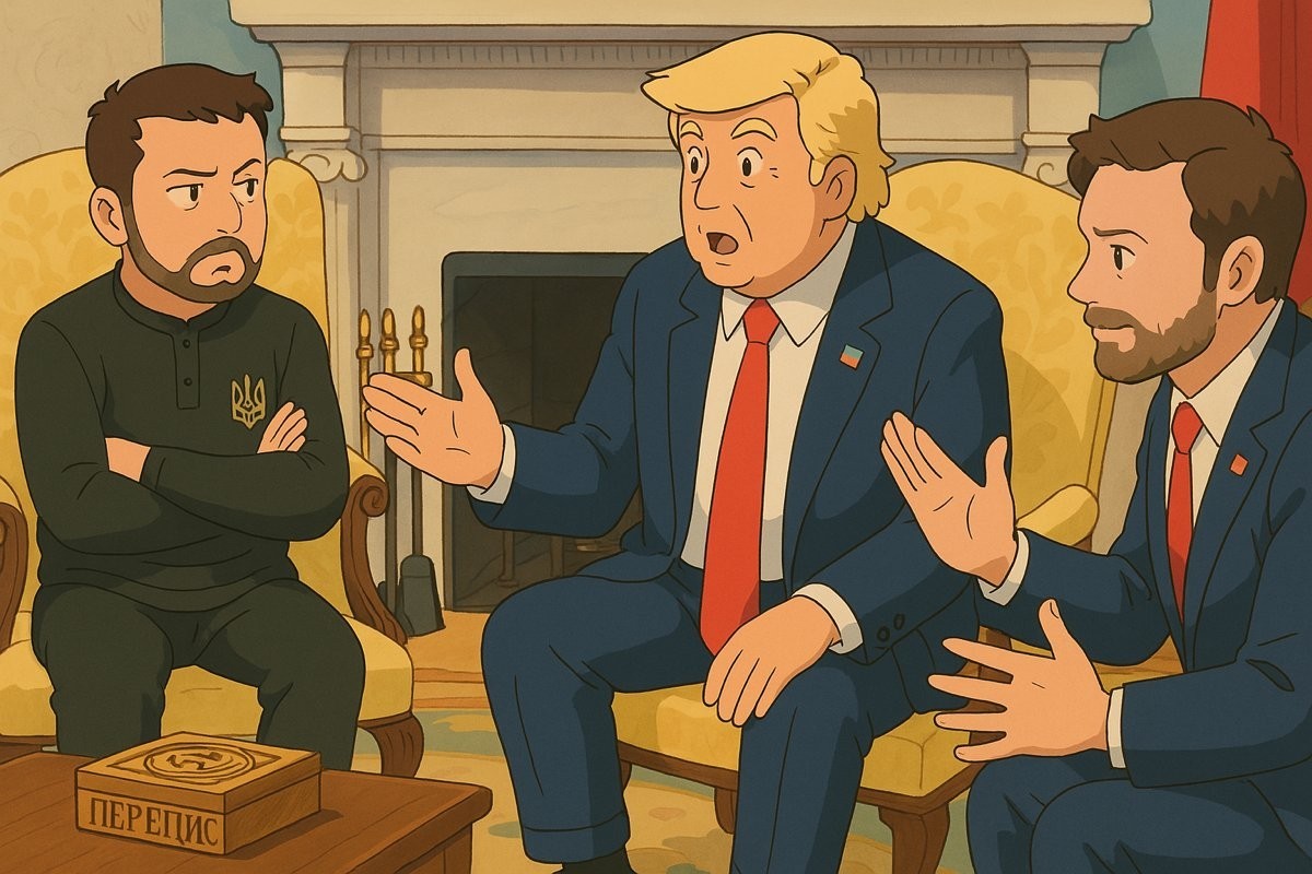 Selenski und Trump Oval Office