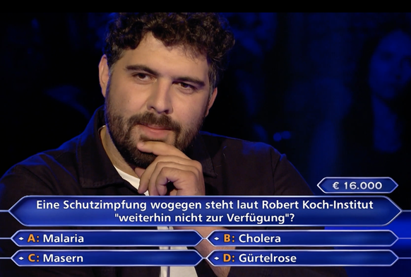 Wer wird Millionär? am 19. September: Kandidat befragt Publikumsjoker, welche die falsche Antwort gibt.