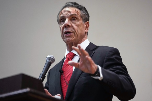 FILE - Former New York Gov. Andrew Cuomo speaks during the New York City Mayoral Candidates Forum at Medgar Evers College Wednesday, April 23, 2025, in New York. (AP Photo/Frank Franklin II,File)
Just ...