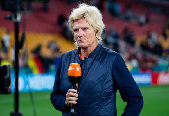 Claudia Neumann ZDF TV Kommentatorin, Sportreporterin beim Interview, AUS, Suedkorea vs Deutschland, FIFA Frauen Fussball Weltmeisterschaft Australien 2023, 3. Spieltag, Gruppe H, 03.08.2023 AUS, Sued ...
