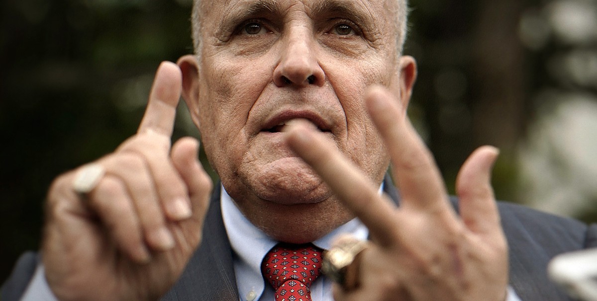 This image released by Campfire Studios shows former New York City mayor Rudy Giuliani in a scene from the documentary "Rudy! A Documusical." (Campfire Studios via AP)