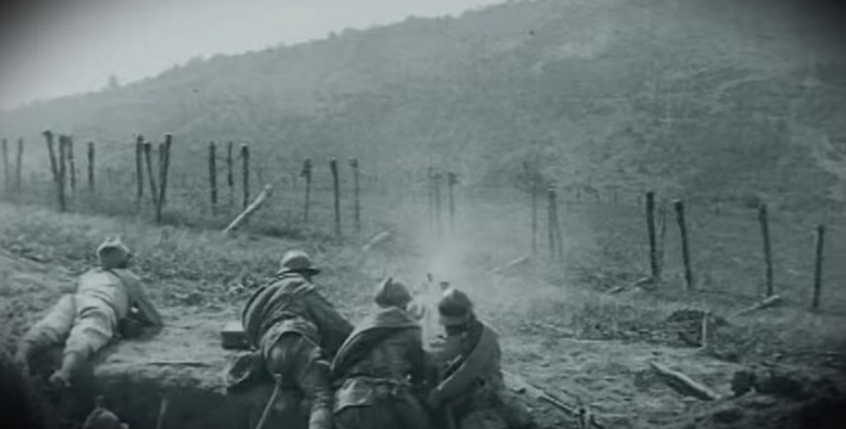 Szene aus einem Original-Film, der für Videos zum historischen Ereignis von Mediakraft aufbereitet wurde.