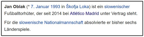 Deutscher Wikipedia-Eintrag von Oblak (Stand: 4.5.16, 10 Uhr).