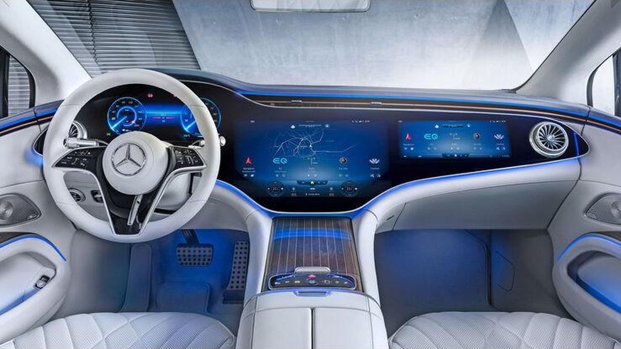 Mercedes EQS: Auch Daimler sieht nun im vollelektrischen Auto die Zukunft.