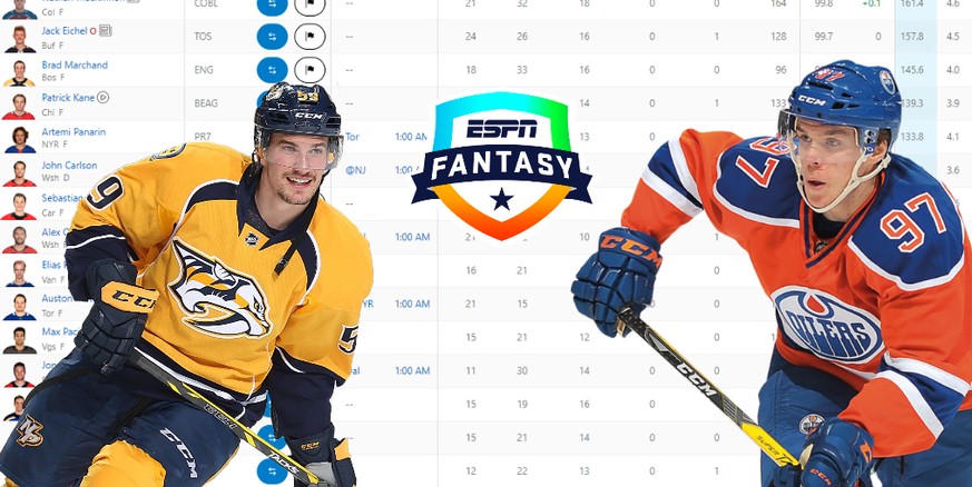 Roman Josi und Connor McDavid sind zwei dominante Spieler bei NHL Fantasy.