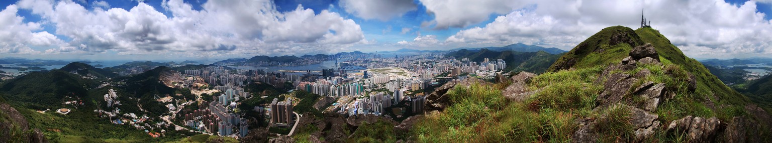 Hier lässt es sich leben: Hong Kong im Panorama-Überblick.