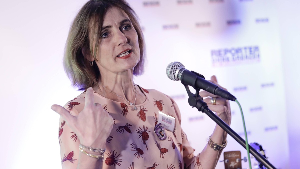 22.03.2019, Berlin, Deutschland - Bueroeinweihung bei Reporter ohne Grenzen, ROG. Foto: Katja Gloger, Vorstandssprecherin von Reporter ohne Grenzen, ROG. *** 22 03 2019 Berlin Germany Office inaugurat ...