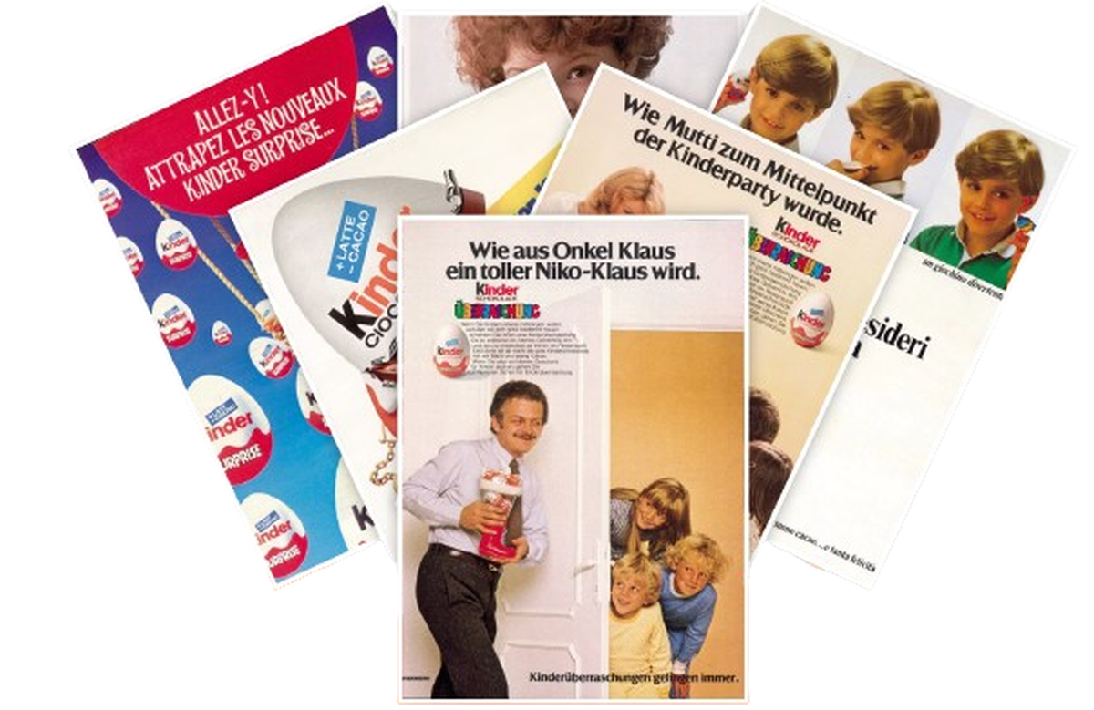Kinderüberraschung Retro Werbung