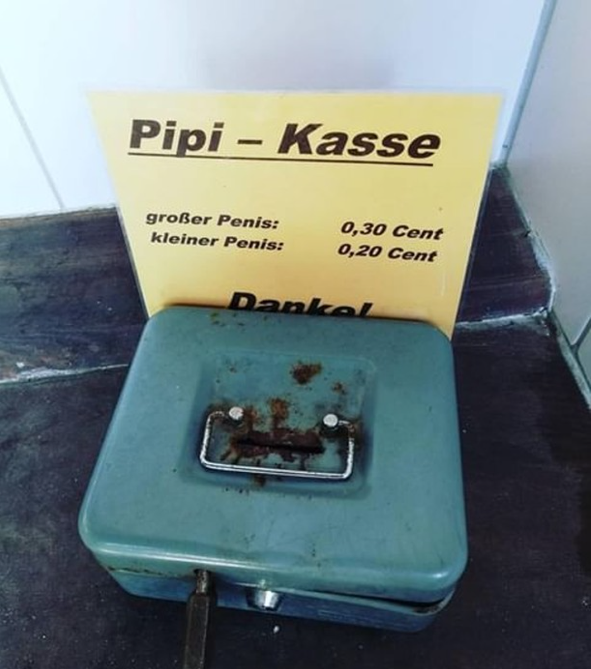 Lustige Schilder: Deutsche und Humor