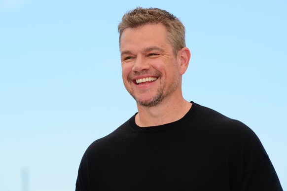 epa09333423 Actor Matt Damon poses during the photocall for &#039;Stillwater&#039; at the 74th annual Cannes Film Festival, in Cannes, France, 09 July 2021. The movie is presented in the Official Comp ...