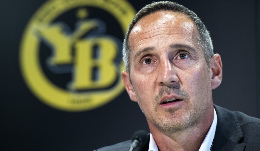 19.07.2016; Bern; Fussball Super League - BSC Young Boys Medienkonferenz;
Trainer Adi Huetter (YB) 
 (Urs Lindt/freshfocus)