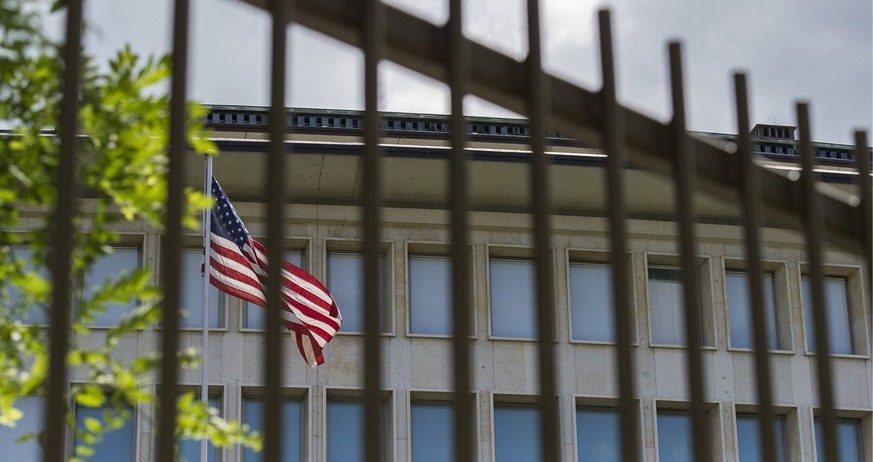 US-Botschaft in Bern: Bundeshaus, Nationalbank und Bundesanwaltschaft liegen in nächster Nähe.