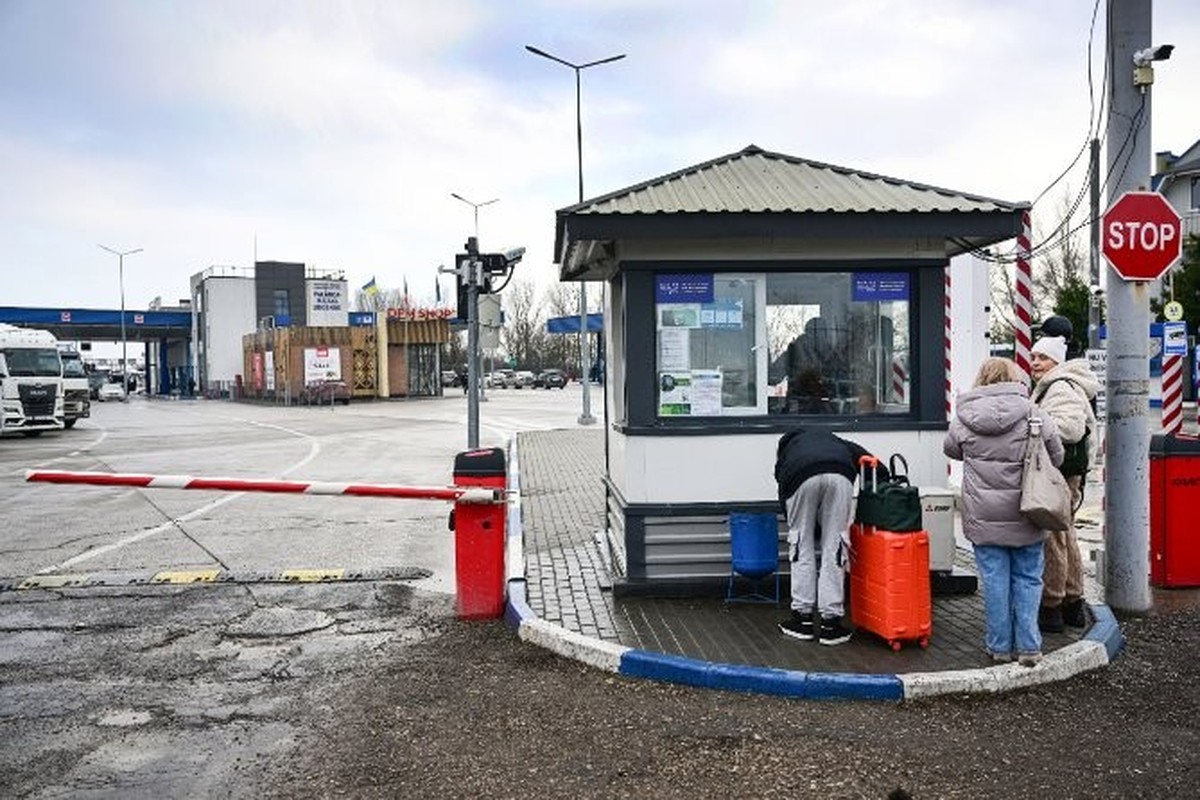 Cette photographie prise le 6 janvier 2026 montre le poste-frontière entre la Moldavie et l'Ukraine, dans le village de Palanca.
