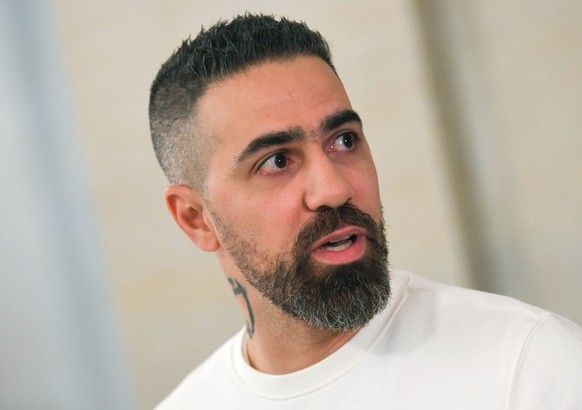 epa08761539 (FILE) - German rapper Bushido looks on at the Federal Administrative Court in Leipzig, Germany, 30 October 2019 (reissued 21 October 2020). According to media reports, the public prosecut ...