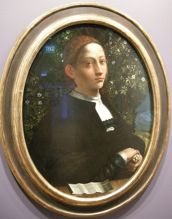 Mögliches Porträt von Lucrezia als Herzogin von Ferrara, Gemälde von Dosso Dossi um 1518.