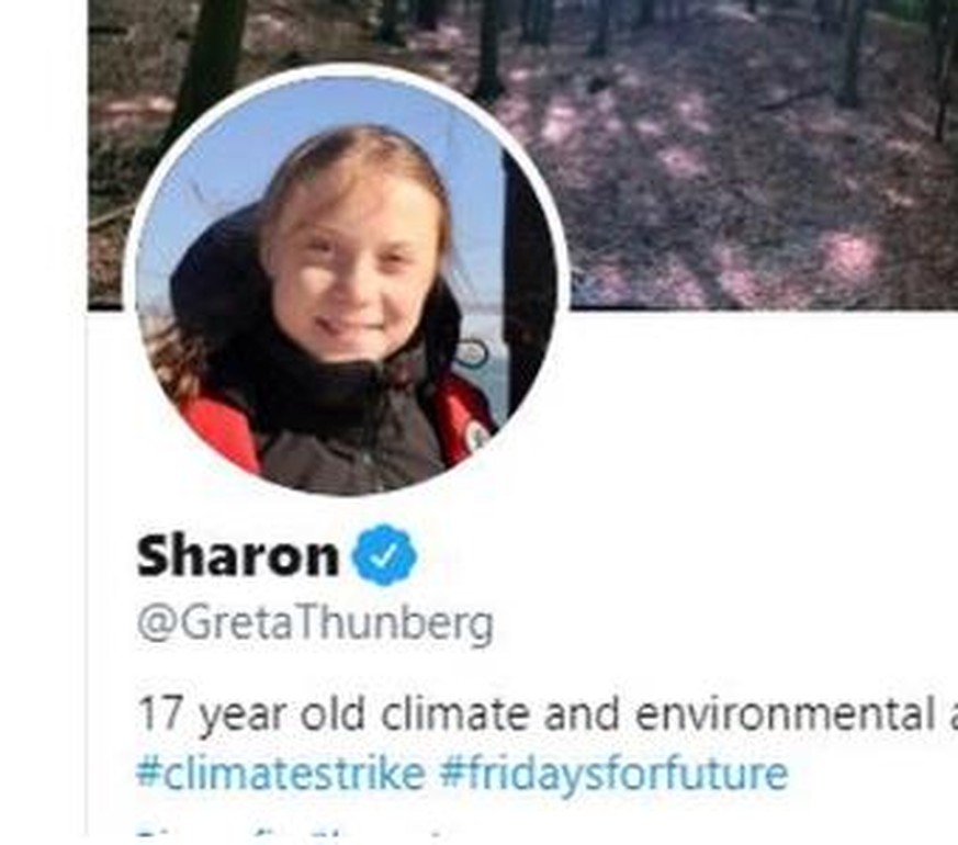 Greta Thunberg heisst jetzt Sharon – aus einem witzigen Grund