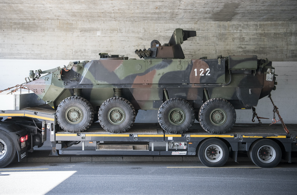 Swiss army wheeled infantry fighting vehicle
