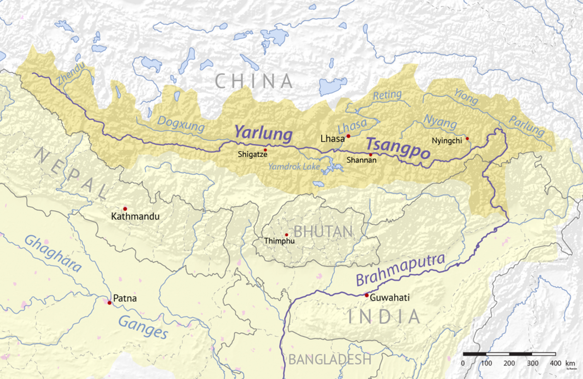 Yarlung Tsangpo-Brahmaputra
https://commons.wikimedia.org/wiki/File:Yarlung_Tsangpo_map.png