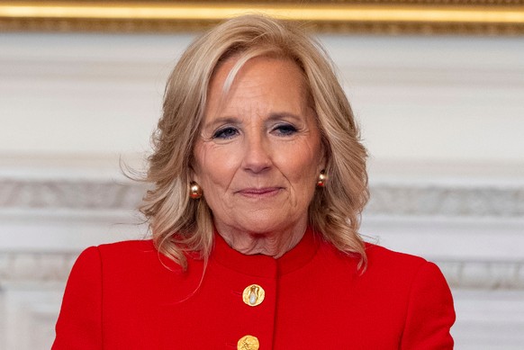 FILE - First lady Jill Biden speaks during an event at the White House in Washington, Jan. 16, 2025. (AP Photo/Alex Brandon, File)
Jill Biden