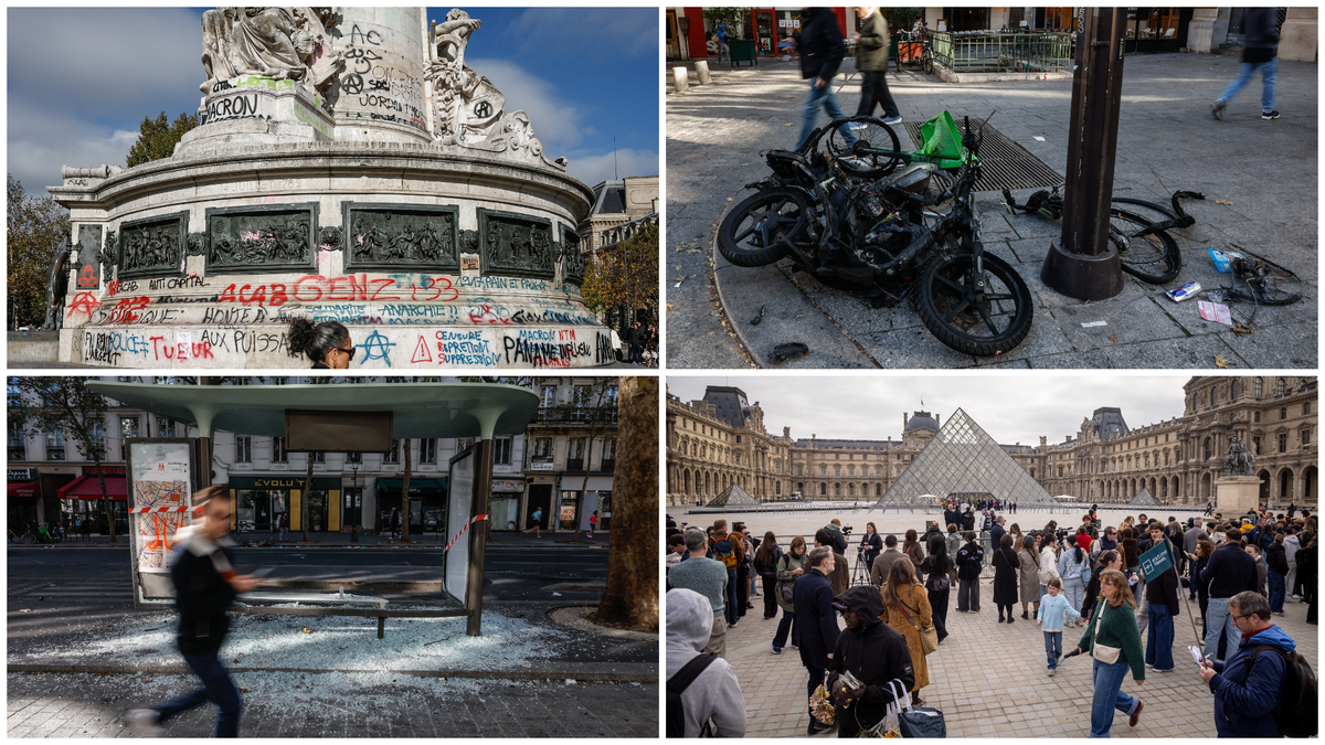 Les dégâts sont énormes partout dans Paris et les séquelles restaient encore bien visibles lundi.