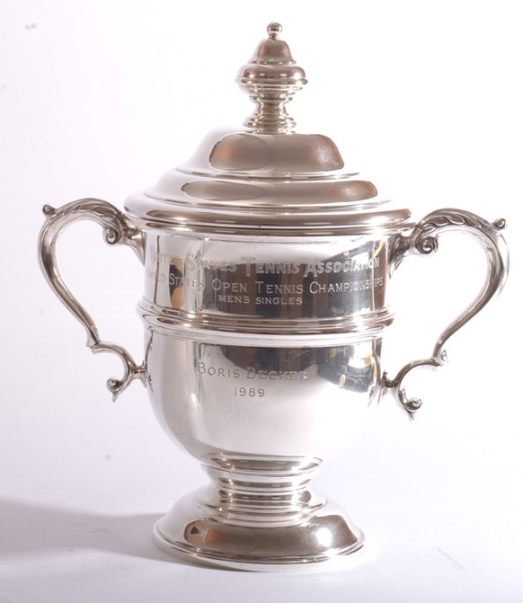 Der Siegerpokal der US Open 1989 brachte knapp 200'000 Franken ein.