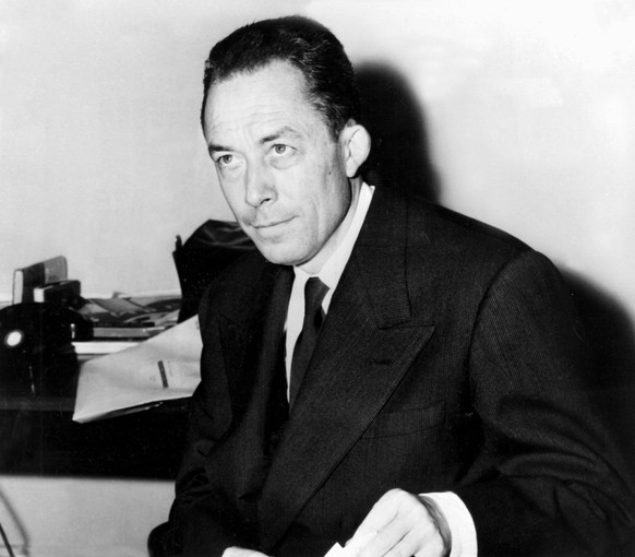 Albert Camus. 18th October 1957. UnitedArchives00381577 PUBLICATIONxINxGERxSUIxAUTxONLY