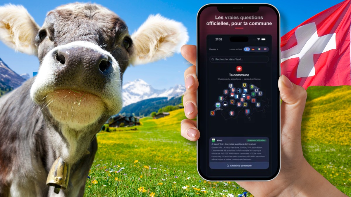 Cette appli permet de s'entraîner pour la naturalisation suisse- Swiss naturalisation test