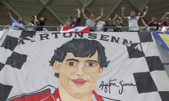 Auch die Fans der Corinthians gedenken Senna.