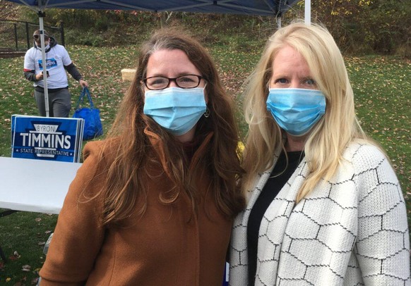 Christina Proctor und Marcie Callan, Demokraten in Washington County/Pennsylvania