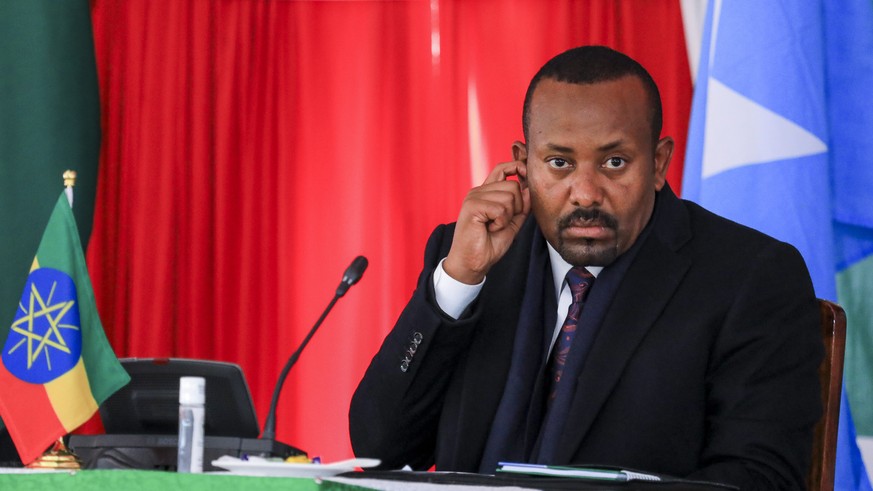 epa10053614 Ethiopia Prime Minister Abiy Ahmed, attends the 39th Inter Governmental Authority on Development (IGAD) extraordinary summit in Nairobi, Kenya, 05 July 2022. The leaders converged to discu ...